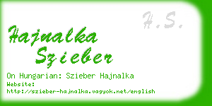 hajnalka szieber business card